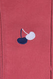 Girl's Twill Pent Emb. - Cherry - Girl Pant -  juniperkidz-5345.myshopify.com