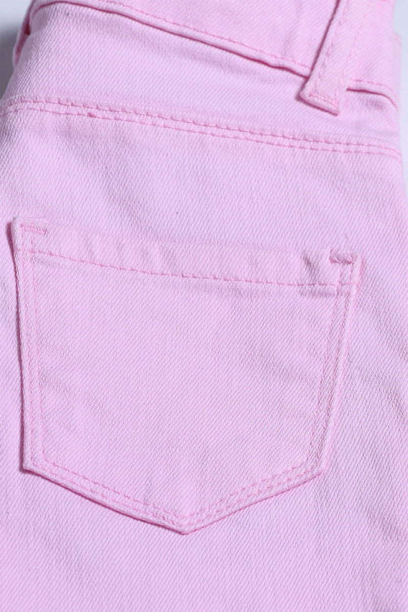 Girl's Twill Pent Emb. - Cherry - Girl Pant -  juniperkidz-5345.myshopify.com
