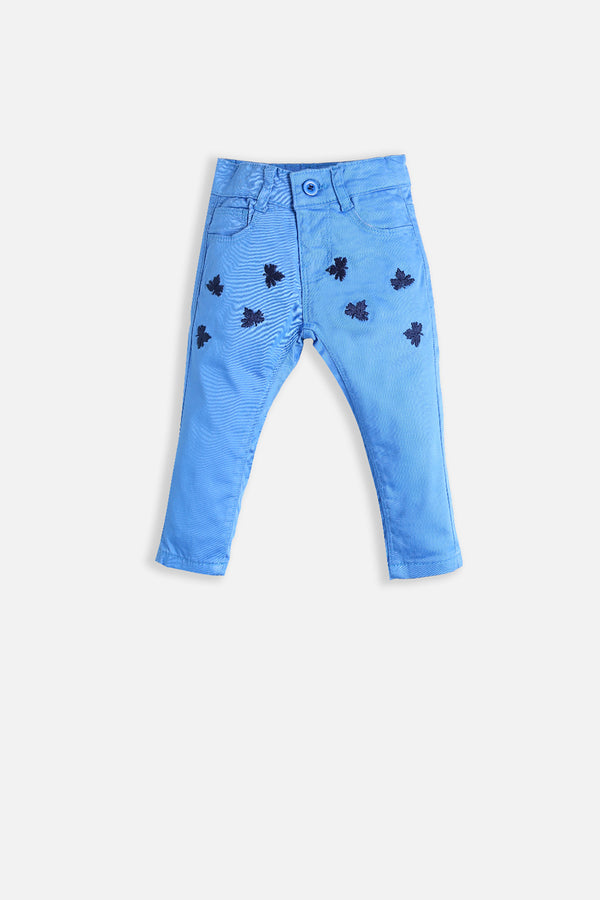 GIRLS EMBROIDERY TWILL PANT
