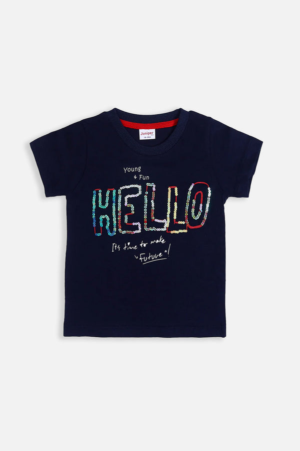 GIRLS FUN HELLO T-SHIRT