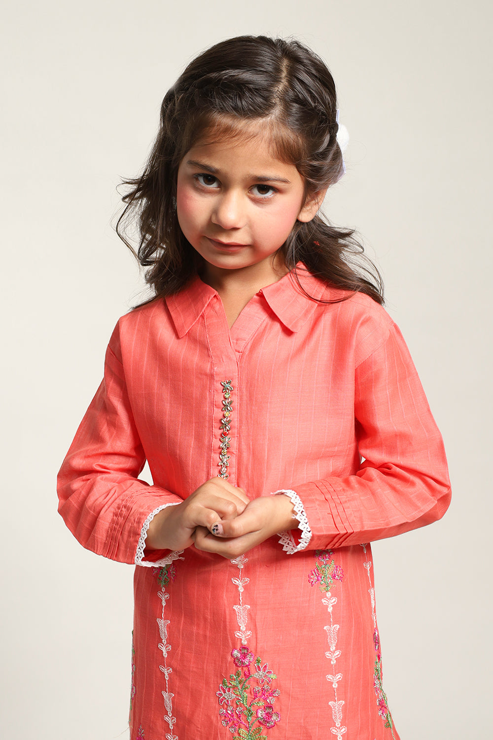 T-Pink Girls Eastern Shalwaar Kameez