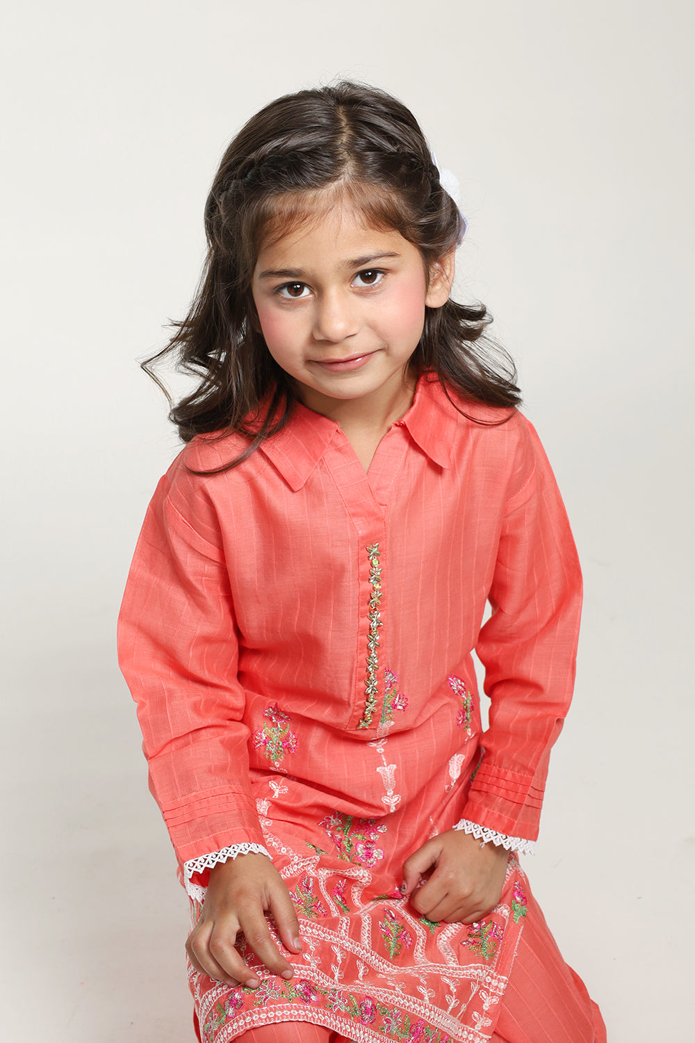 T-Pink Girls Eastern Shalwaar Kameez