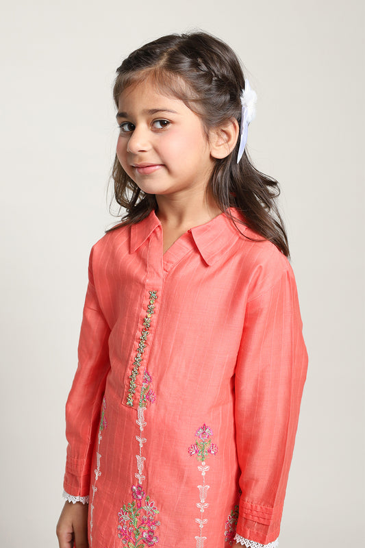 T-Pink Girls Eastern Shalwaar Kameez