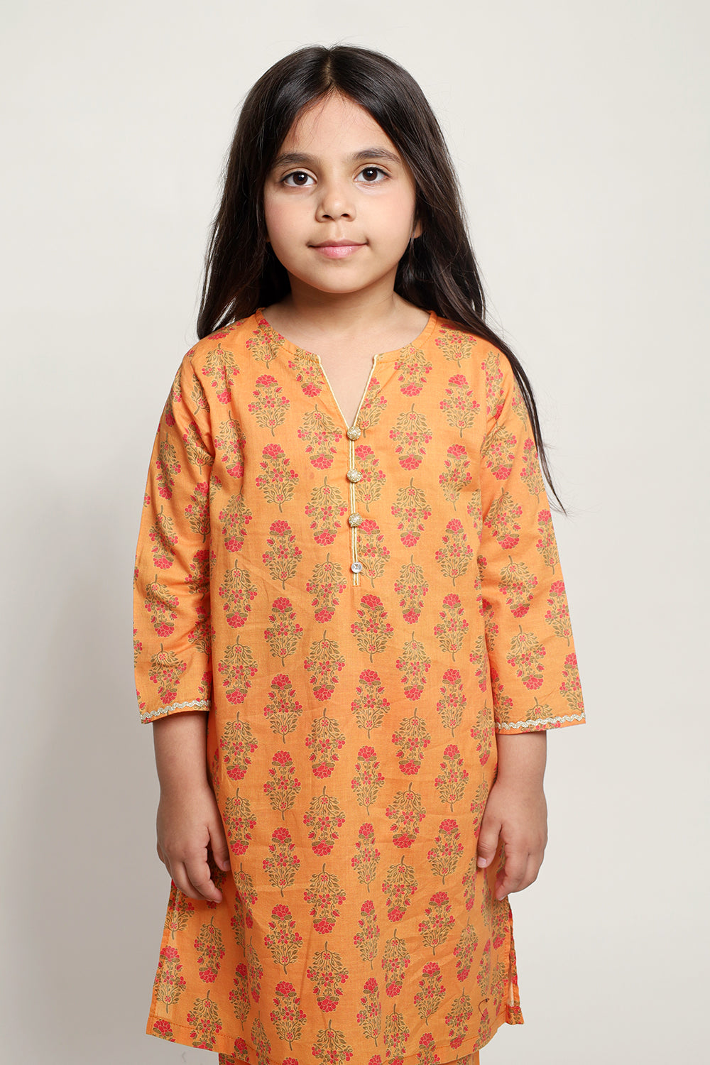 Orange Girls Eastern Shalwaar Kameez