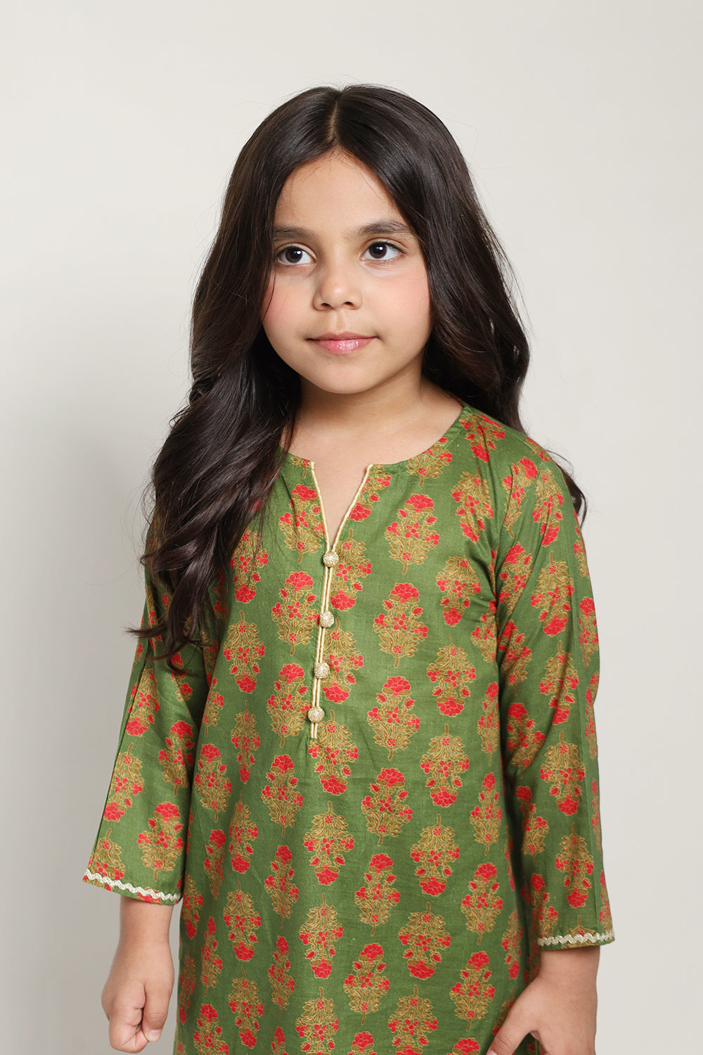 D. Green Girls Eastern Shalwaar Kameez