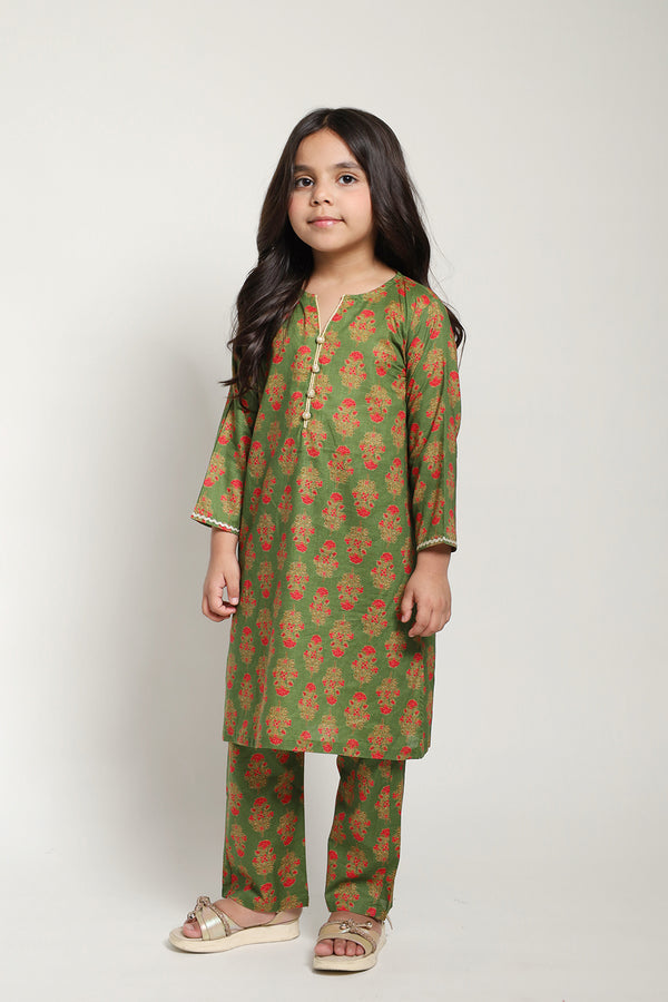 D. GREEN GIRLS EASTERN SHALWAAR KAMEEZ
