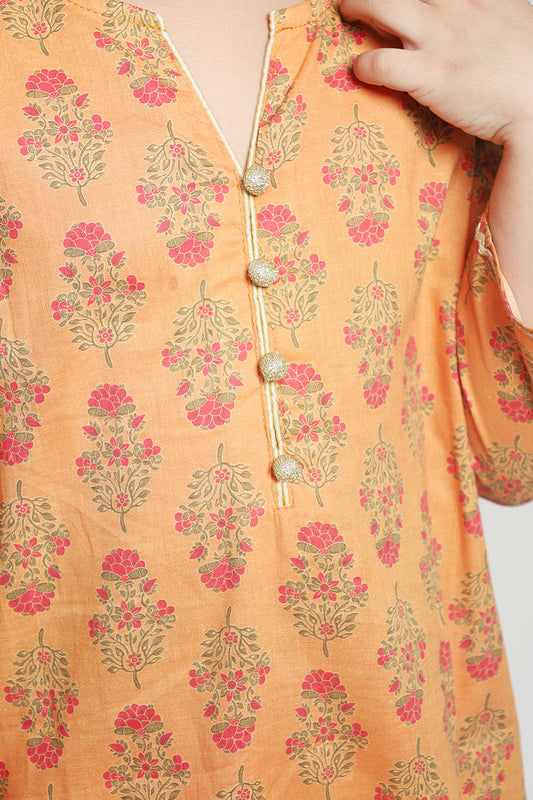 Orange Girls Eastern Shalwaar Kameez