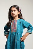 Teal Girls Eastern Shalwaar Kameez