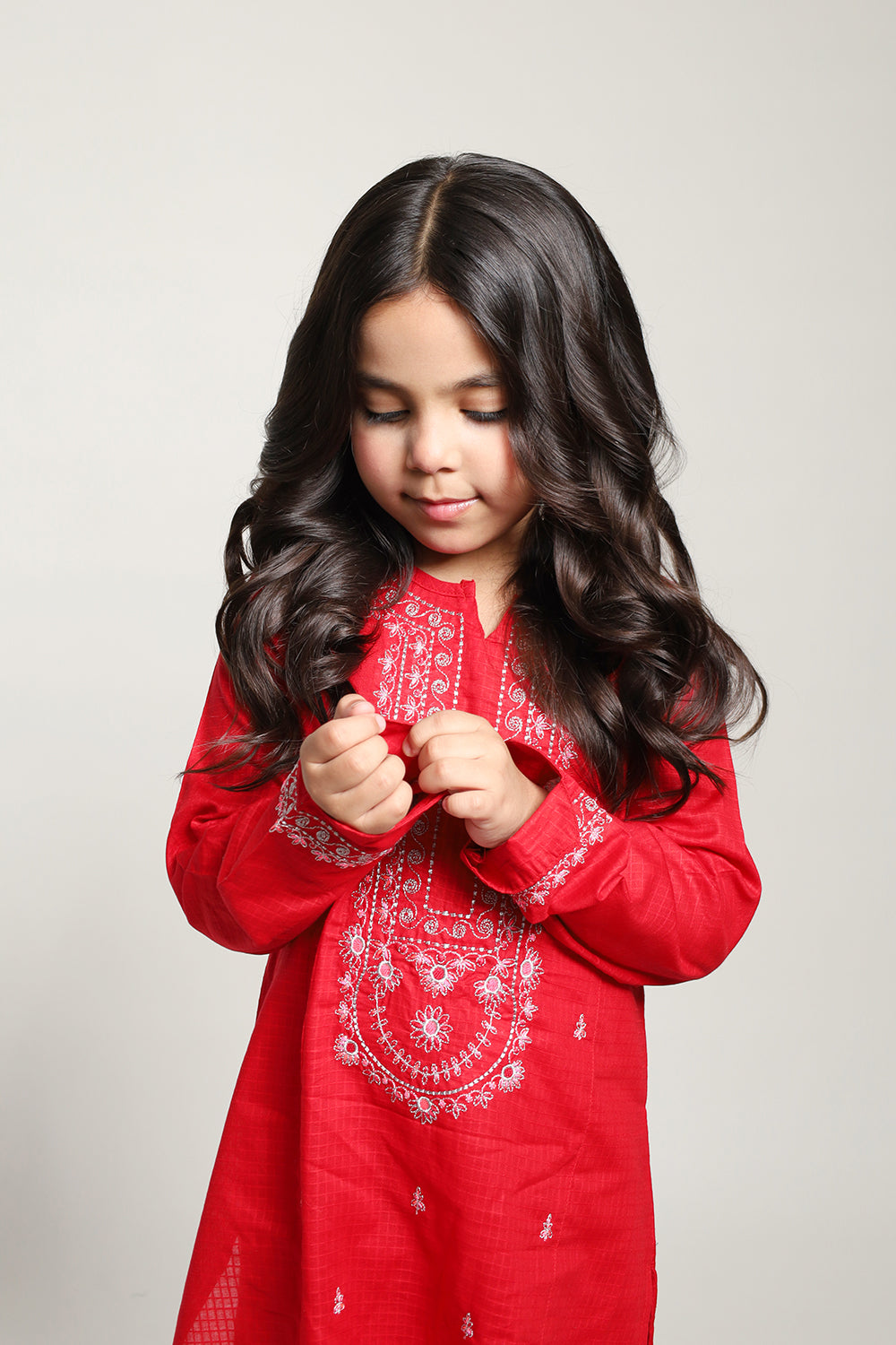 Red Girls Eastern Shalwaar Kameez