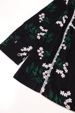 Girls Black Floral Top