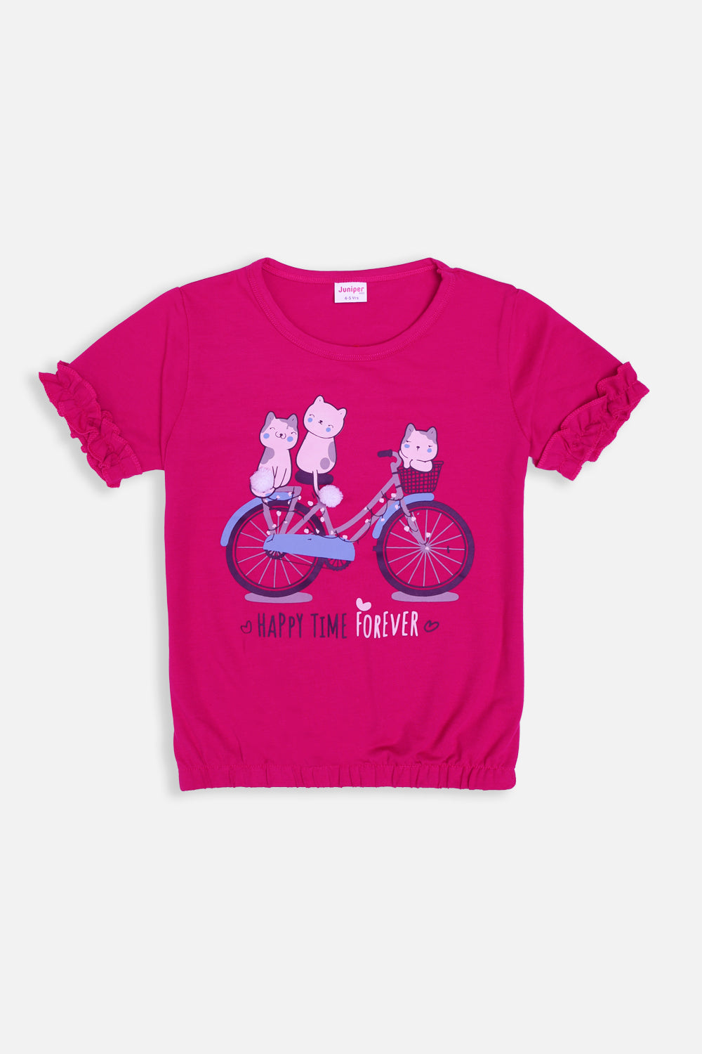 Summer - Girl's T-Shirt - happy time forever - Girl T-Shirt -  juniperkidz-5345.myshopify.com