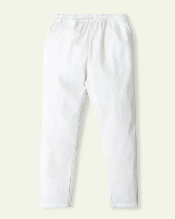 SLIM FIT COTTON TROUSER