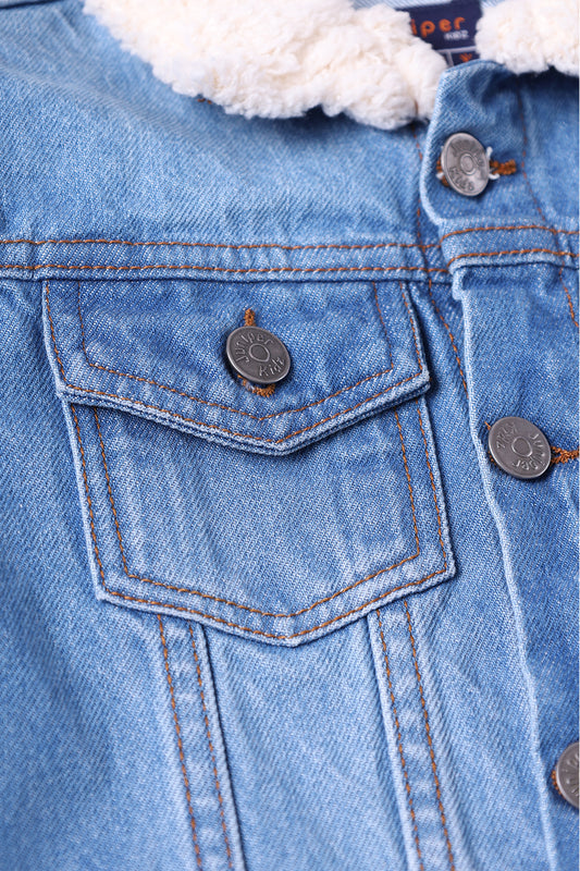 BOY'S DENIM JACKET F/SLV.