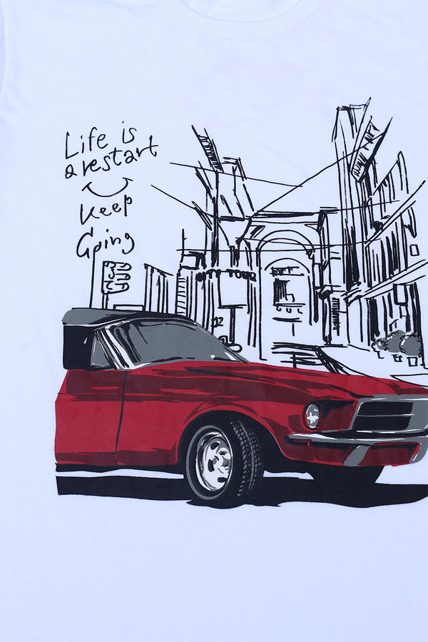 VINTAGE CAR GRAPHIC T-SHIRT