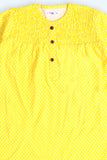 Girl's Top - White Dot Mustard Clr - Girl Frock -  juniperkidz-5345.myshopify.com