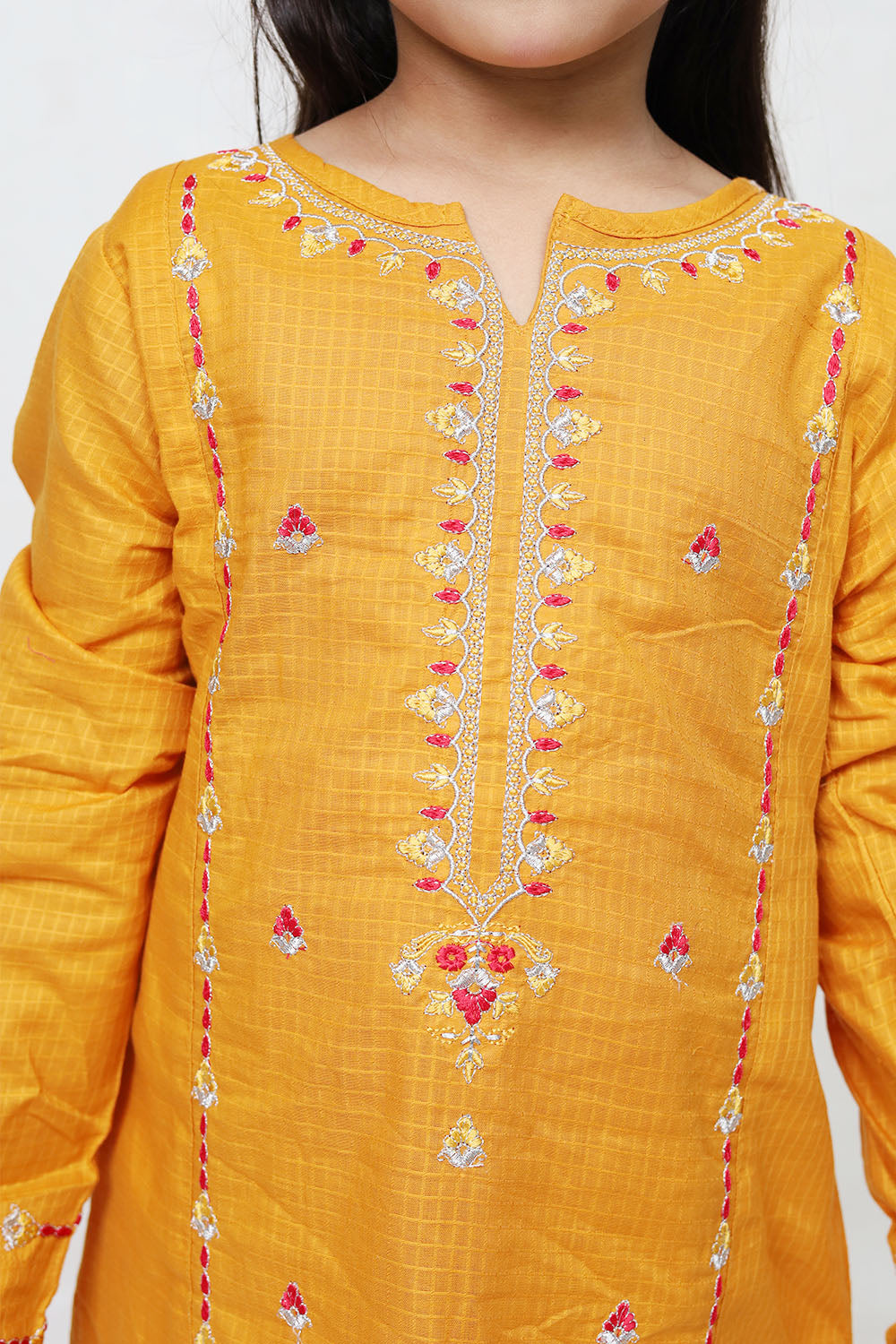 Orange Girls Eastern Shalwaar Kameez - Girls Eastern -  juniperkidz-5345.myshopify.com