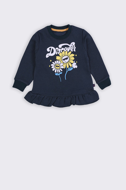 Girl Sweatshirt - Discover Flower - Girl Sweatshirt -  juniperkidz-5345.myshopify.com