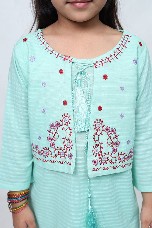 Sky Blue Girls Eastern Shalwaar Kameez - Girls Eastern -  juniperkidz-5345.myshopify.com