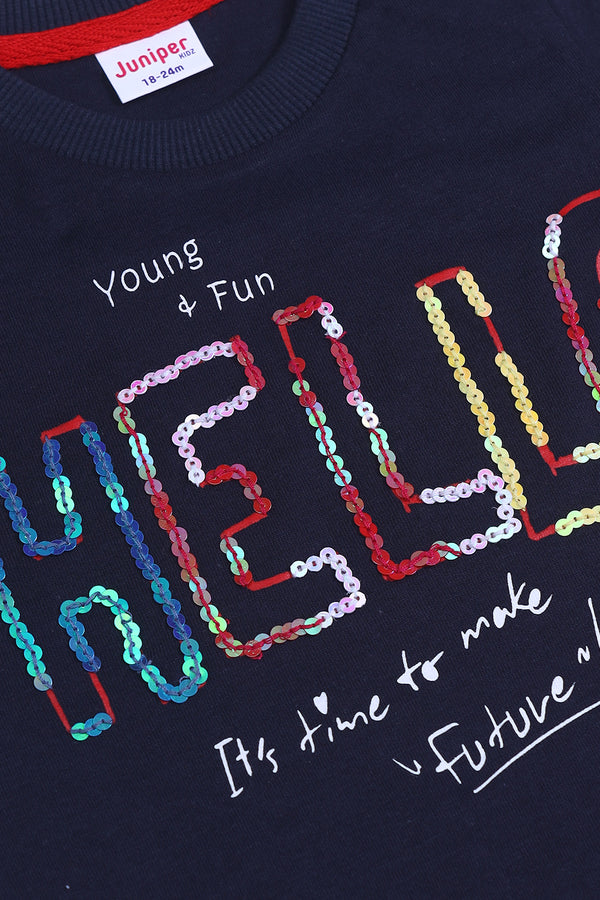GIRLS FUN HELLO T-SHIRT