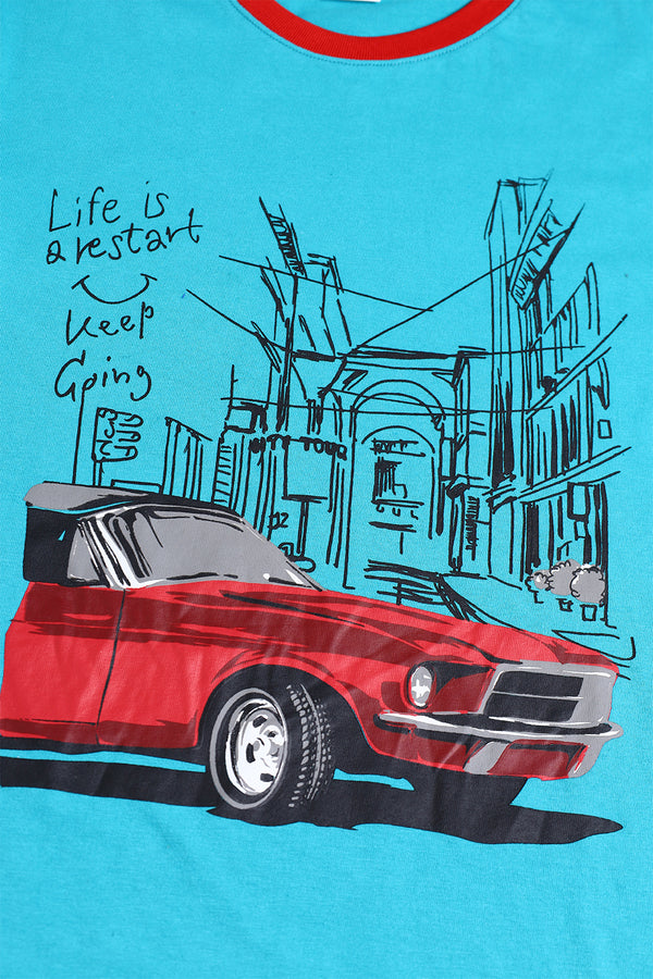 VINTAGE CAR GRAPHIC T-SHIRT