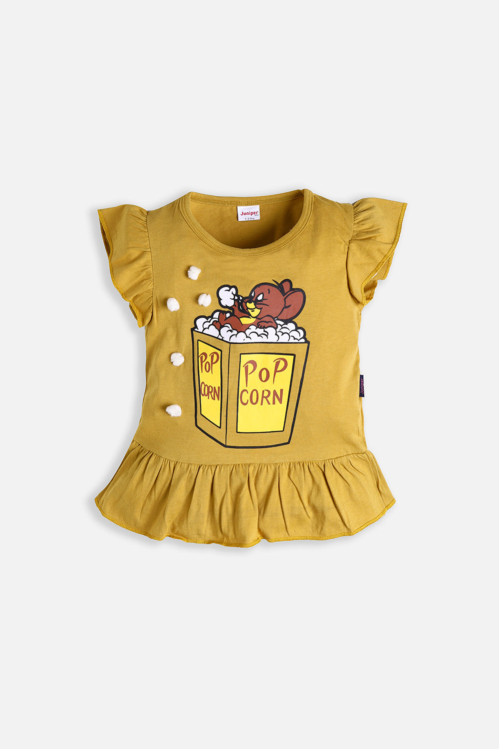 Pop Corn Jerry - Girl Top -  juniperkidz-5345.myshopify.com