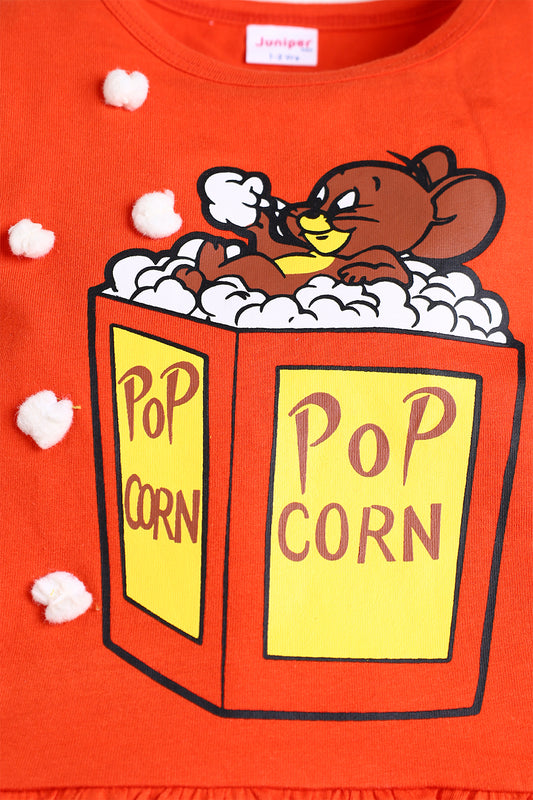 Pop Corn Jerry - Girl Top -  juniperkidz-5345.myshopify.com