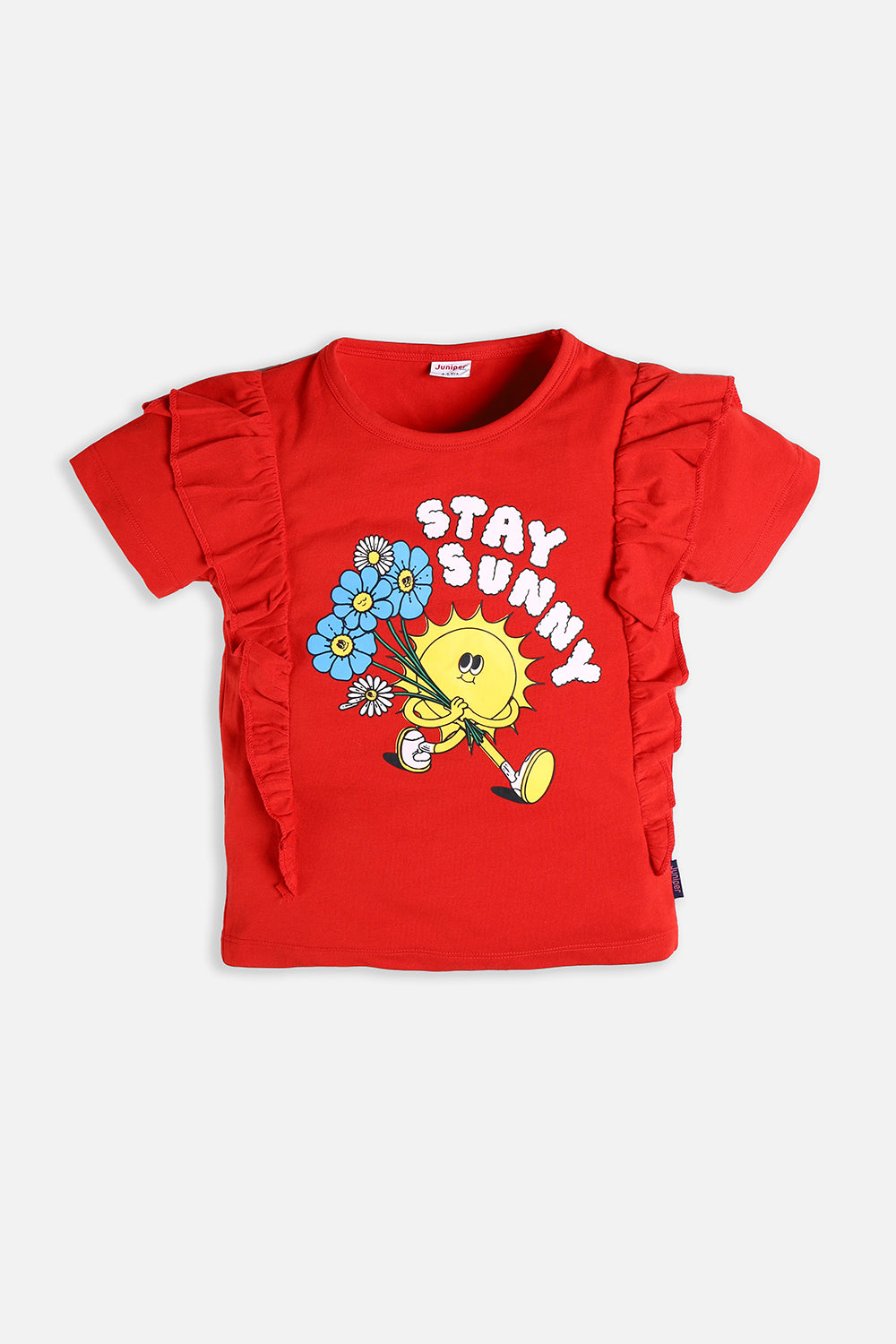 Summer - Girls Tee - Stay Sunny - Girl Top -  juniperkidz-5345.myshopify.com