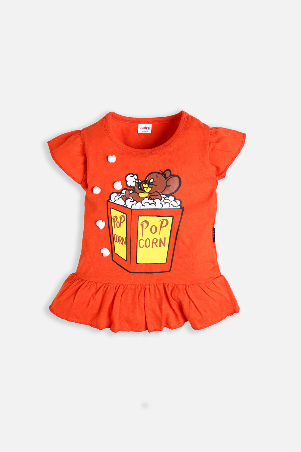 Pop Corn Jerry - Girl Top -  juniperkidz-5345.myshopify.com