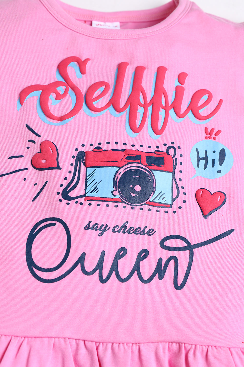 Girl's Top - Selffie Queen - Girl Top -  juniperkidz-5345.myshopify.com