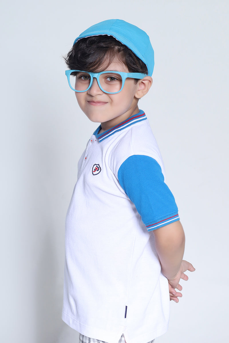 CONTRAST SLEEVES POLO SHIRT