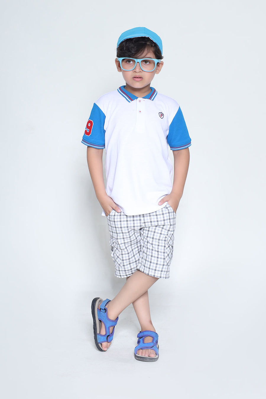 CONTRAST SLEEVES POLO SHIRT