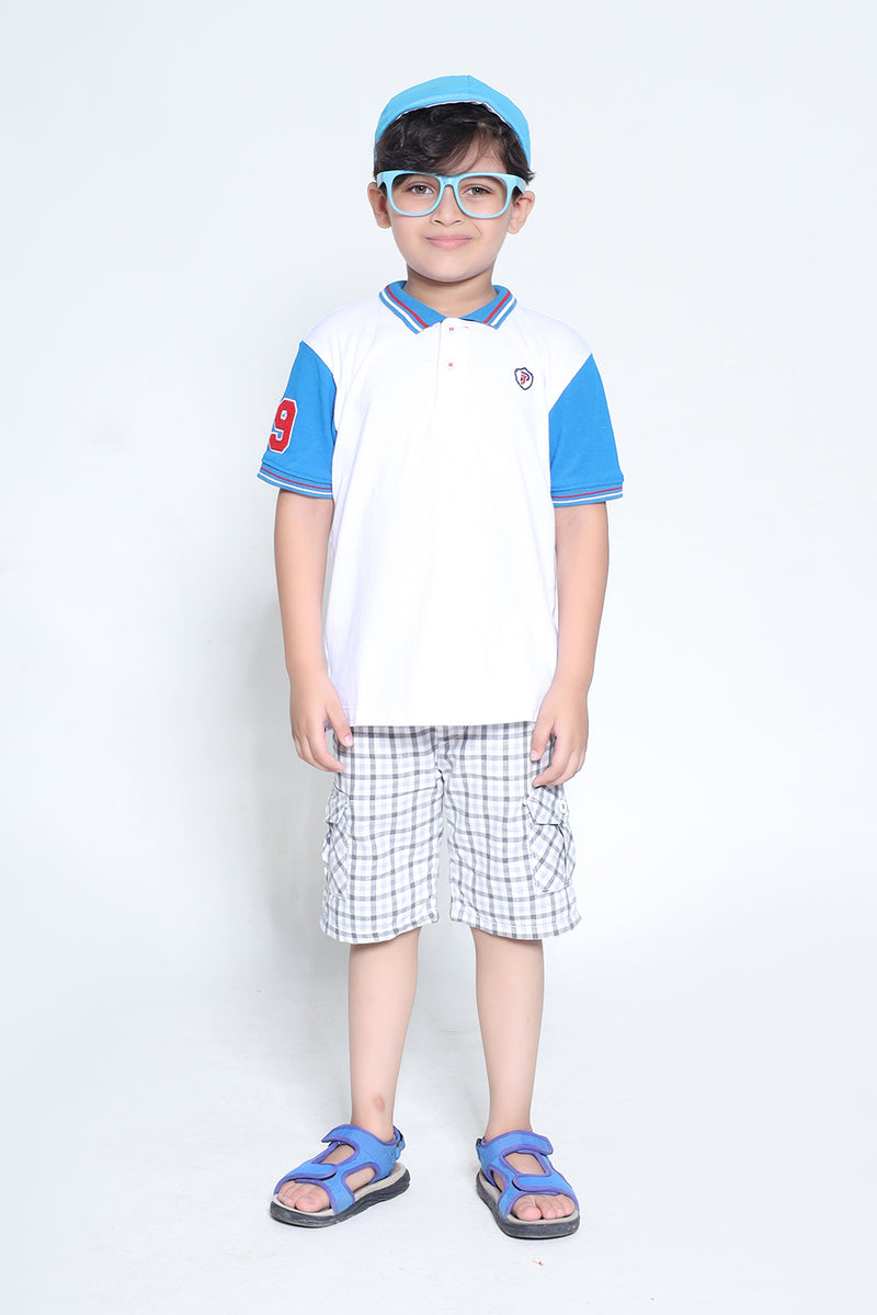 CONTRAST SLEEVES POLO SHIRT