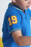 Blue Polo Shirt Short Sleeve