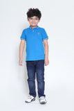 Blue Polo Shirt Short Sleeve