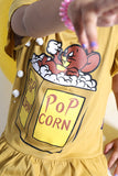 Summer - Mustard Girl's Top - Pop Corn Jerry