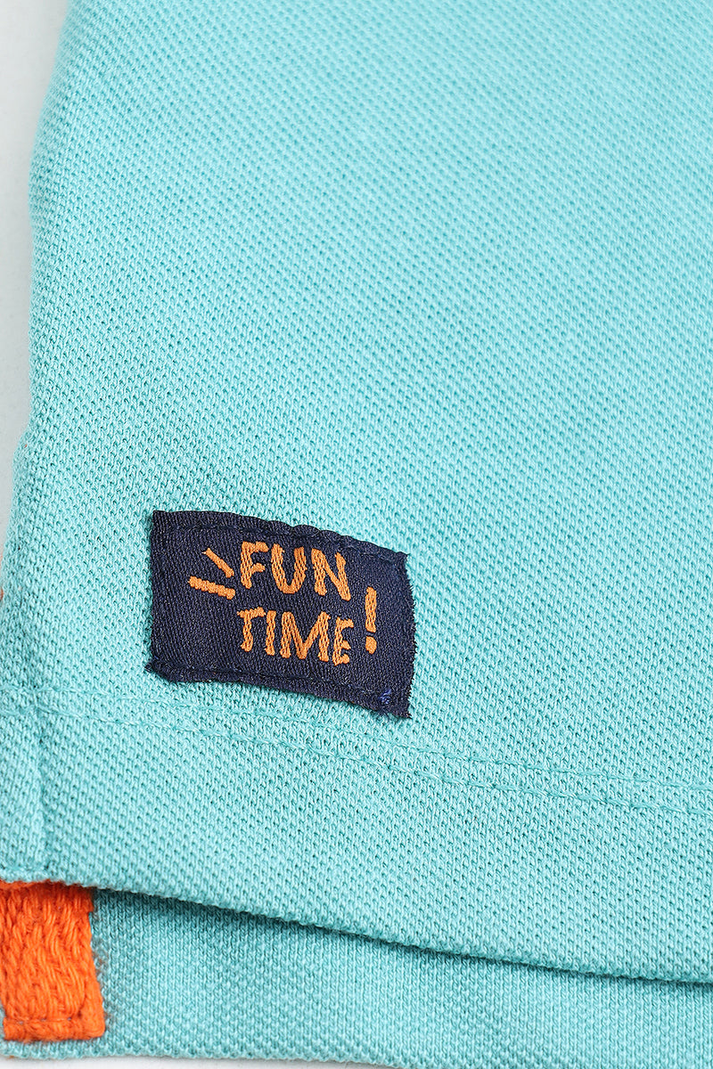 DINO PLAIN COLOR POLO SHIRT