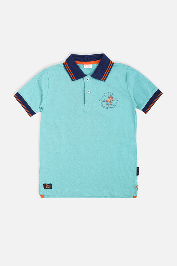 DINO PLAIN COLOR POLO SHIRT