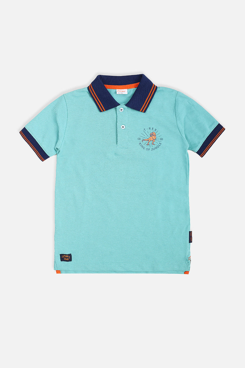 DINO PLAIN COLOR POLO SHIRT