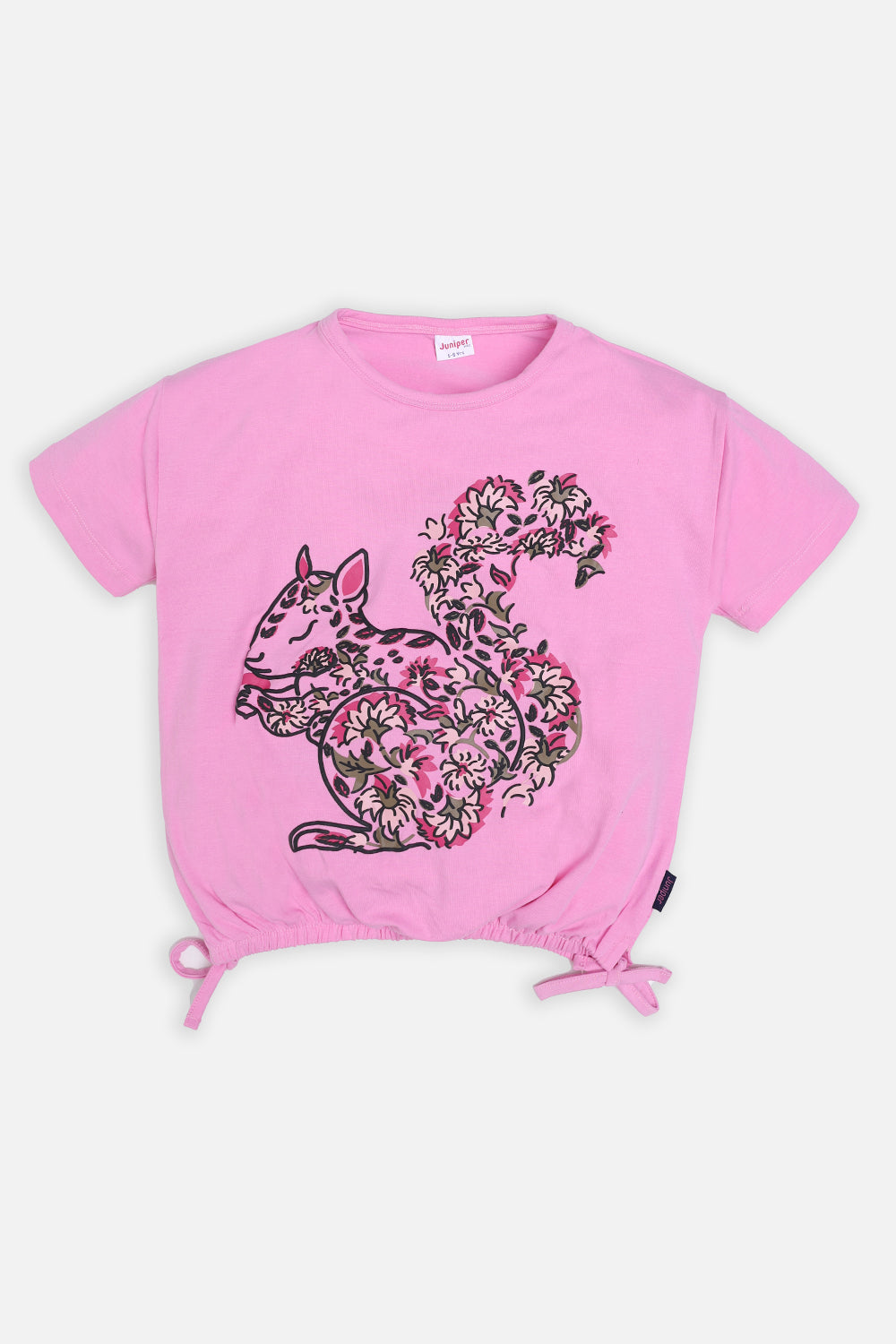 Girl Top - Floral Rabbit - Girl Top -  juniperkidz-5345.myshopify.com