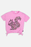 Girl Top - Floral Rabbit - Girl Top -  juniperkidz-5345.myshopify.com