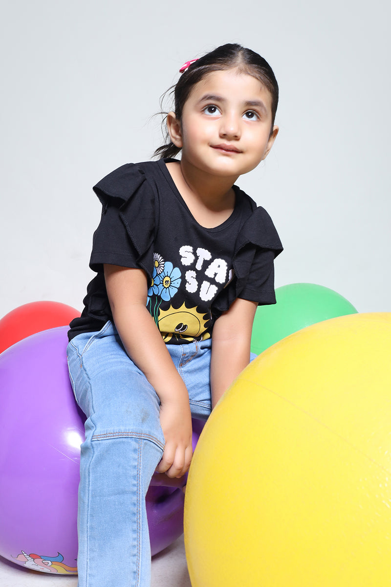SUMMER - GIRLS TEE - STAY SUNNY