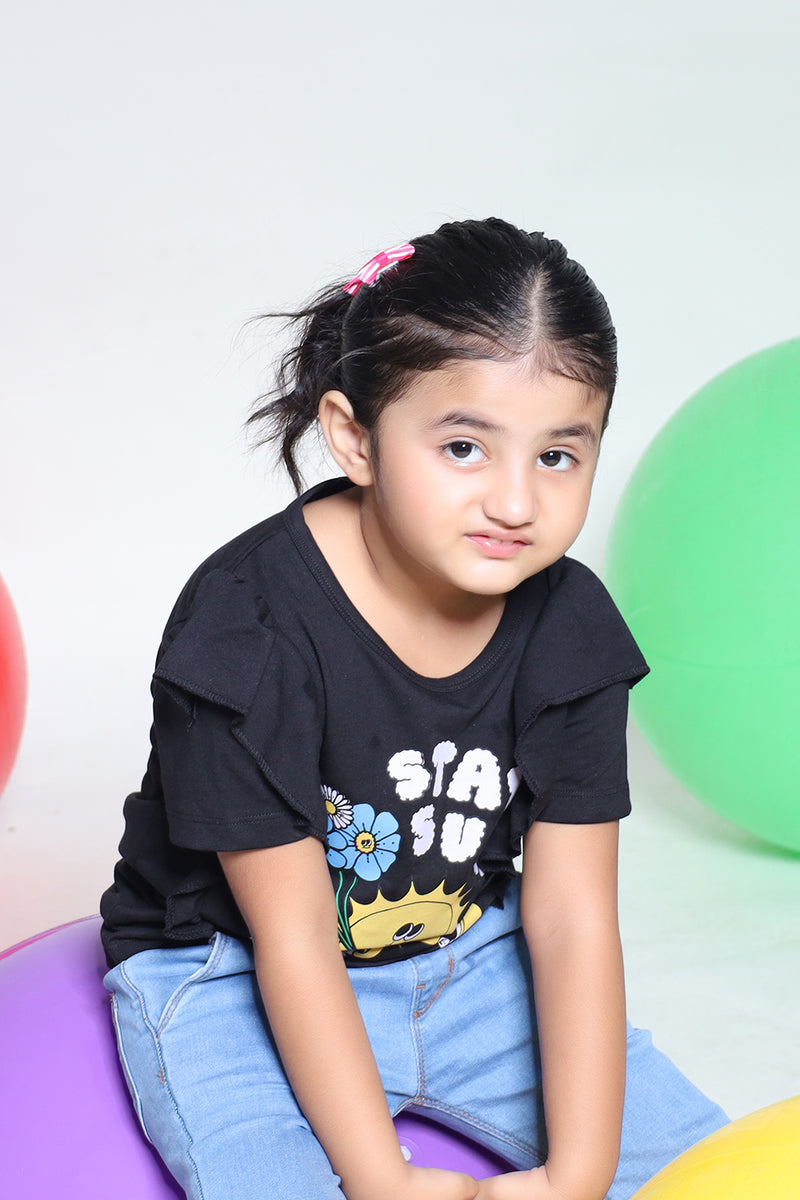 SUMMER - GIRLS TEE - STAY SUNNY