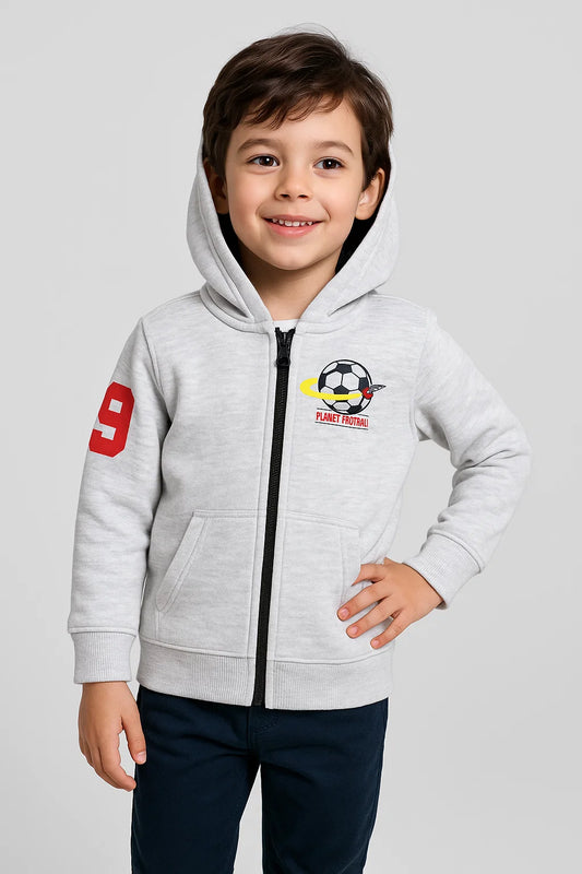 Boy's Sporty Zip Hoodie
